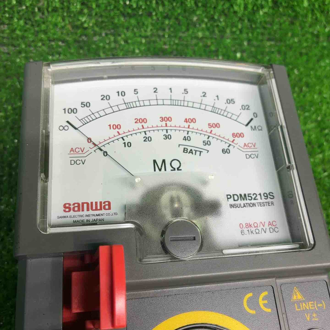 【現状品】三和電気計器(サンワ/sanwa) 3レンジアナログ絶縁抵抗計 PDM5219S【藤沢店】