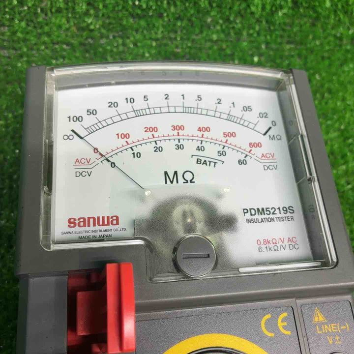 【現状品】三和電気計器(サンワ/sanwa) 3レンジアナログ絶縁抵抗計 PDM5219S【藤沢店】