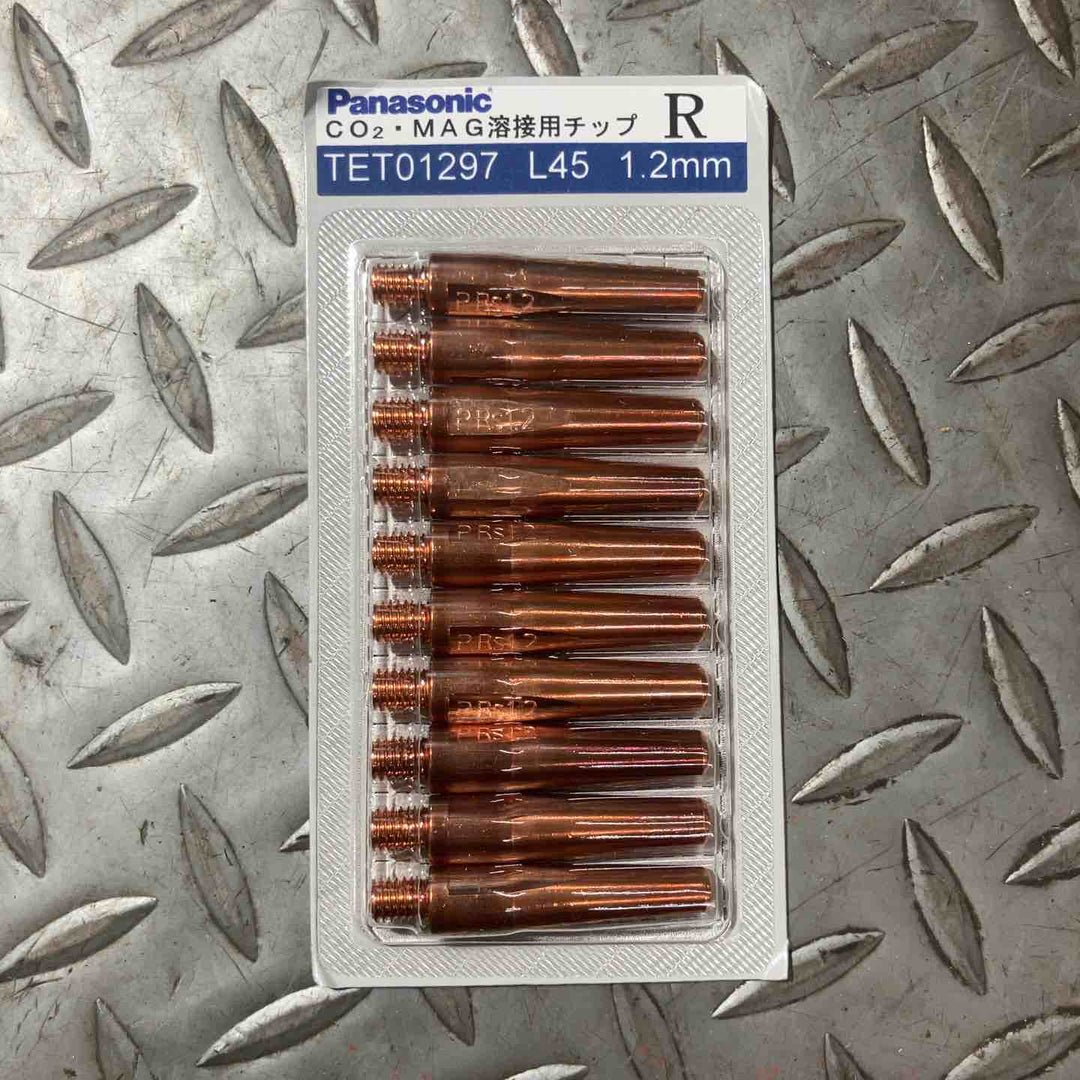 Panasonic パナソニック CO2・MAG溶接用チップ L45 1.2mm TET01297 R 100個入り【草加店】