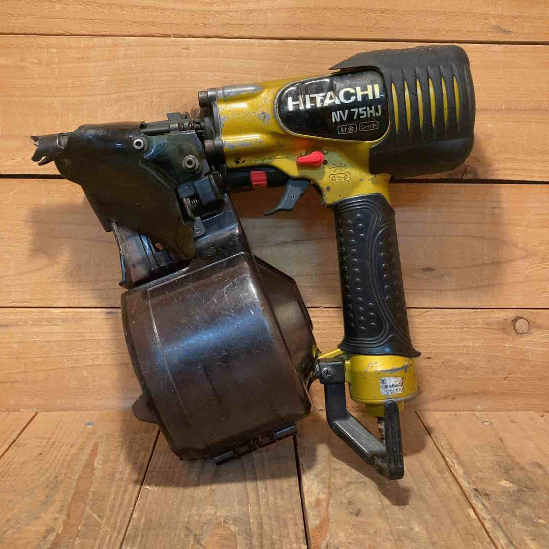 【中古品】ハイコーキ(HIKOKI ※旧:日立工機) 高圧エア釘打ち機 NV75HJ【所沢店】