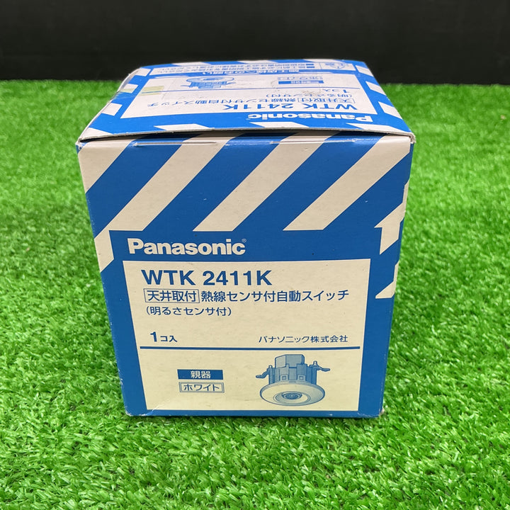 Panasonic 天井取付熱線センサ付自動スイッチ(親器)ホワイト WTK2411K【電材館越谷店】