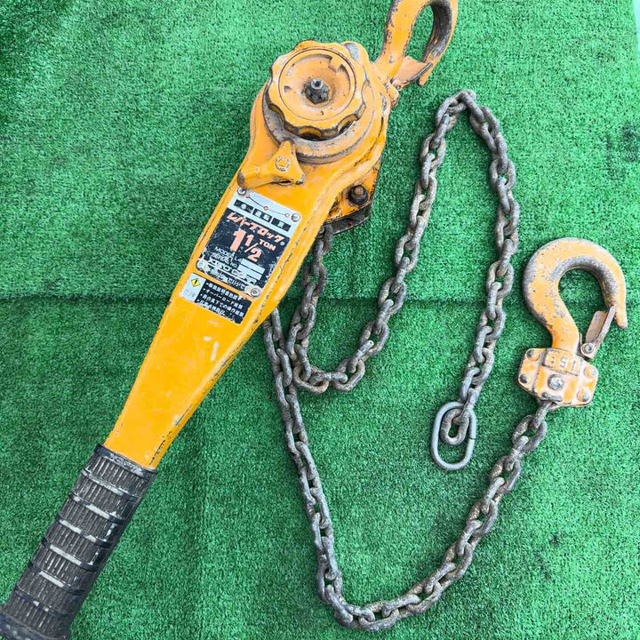 【中古】 KITO キトー レバーブロック 1 1/2 荷締め 1.5t 【桶川店】