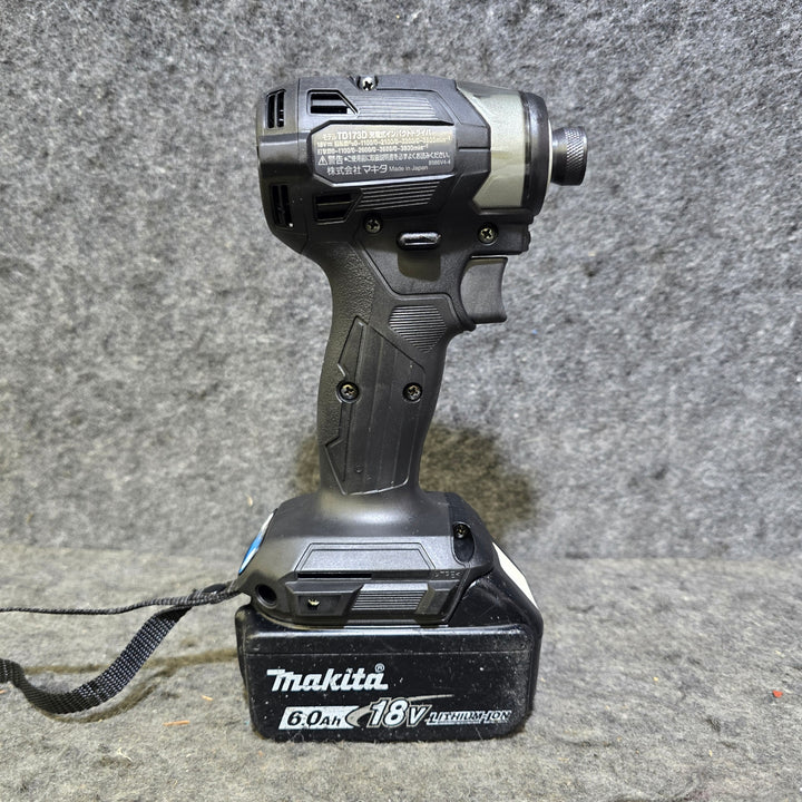 【未使用 本体・充電器+中古 バッテリ×2個のフルセット品！】マキタ(makita) コードレスインパクトドライバー TD173DRGXB【桶川店】