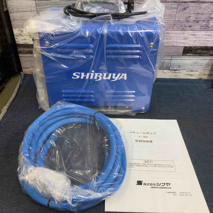 【未使用品】◇SHIBUYA シブヤ バキュームポンプ V-300 真空吸着パッド 小型 付き【八潮店】