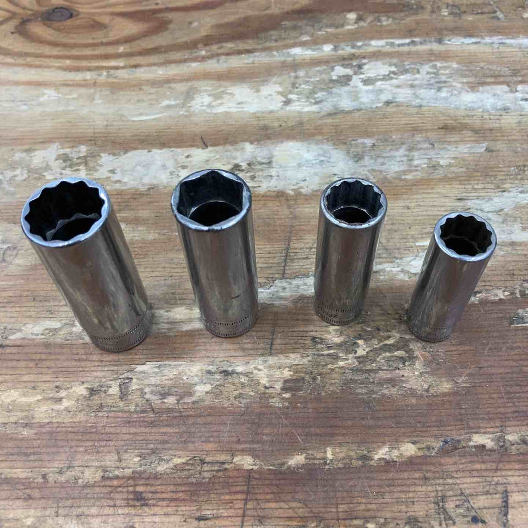 【中古品】▲スナップオン(Snap-on) ディープソケット4点セット 3/8SQ SFM19 SFSM17 SFM14 SFM13【柏店】