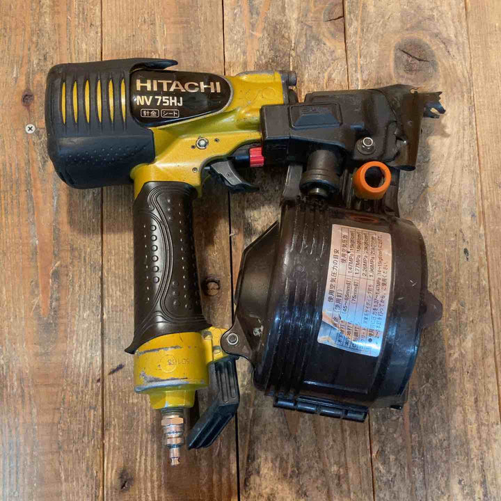 【中古品】ハイコーキ(HIKOKI ※旧:日立工機) 高圧エア釘打ち機 NV75HJ【所沢店】