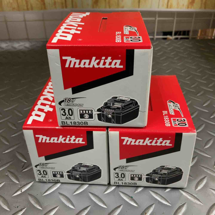 マキタ(makita) リチウムイオンバッテリー 18V/3.0Ah BL1830B　3個セット【川崎店】