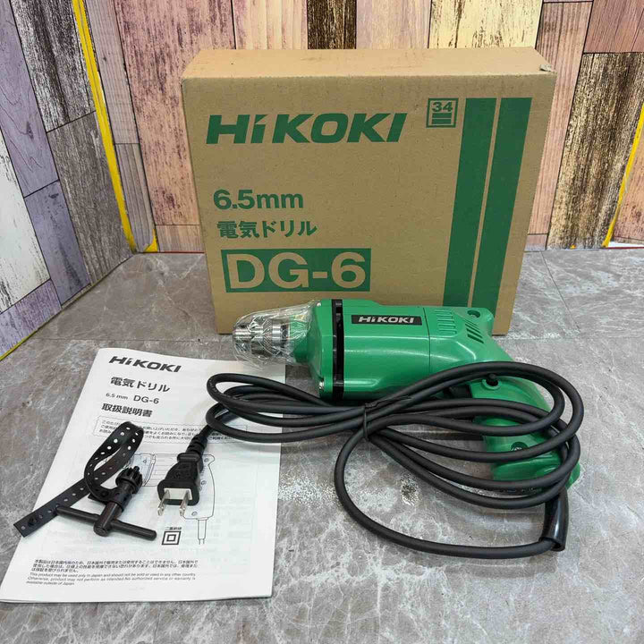 ◇ハイコーキ(HIKOKI ※旧:日立工機) 電気ドリル DG-6【八潮店】