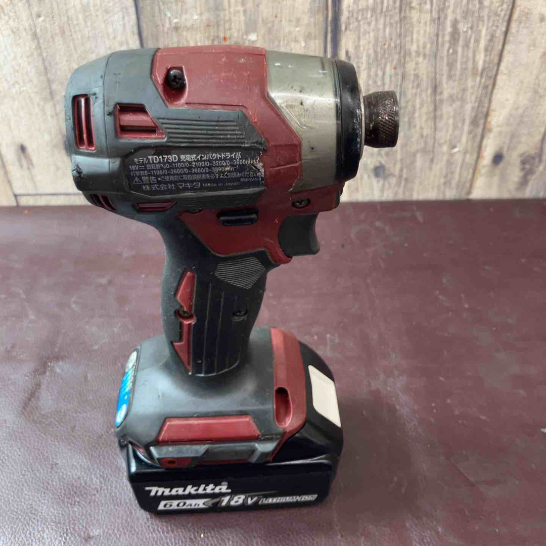 【中古品】 マキタ(makita) コードレスインパクトドライバー TD173DGXAR 充電式インパクトドライバ― 【東大和店】