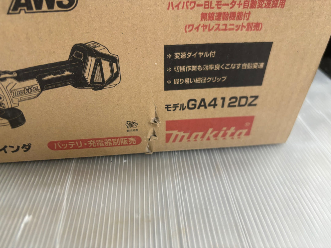 ★マキタ(makita) 100mmコードレスディスクグラインダ GA412DZ【草加店】