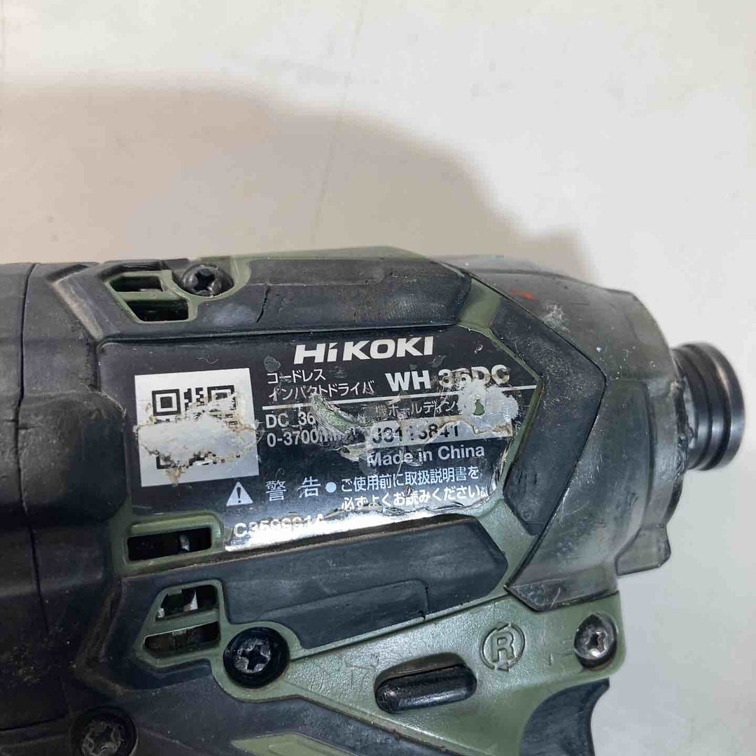 ★ハイコーキ(HIKOKI ※旧:日立工機) コードレスインパクトドライバー WH36DC(NNG)　本体のみ　36V対応【戸田店】