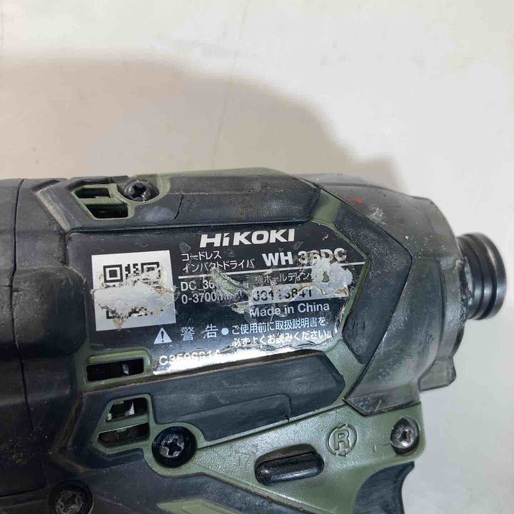 ★ハイコーキ(HIKOKI ※旧:日立工機) コードレスインパクトドライバー WH36DC(NNG)　本体のみ　36V対応【戸田店】