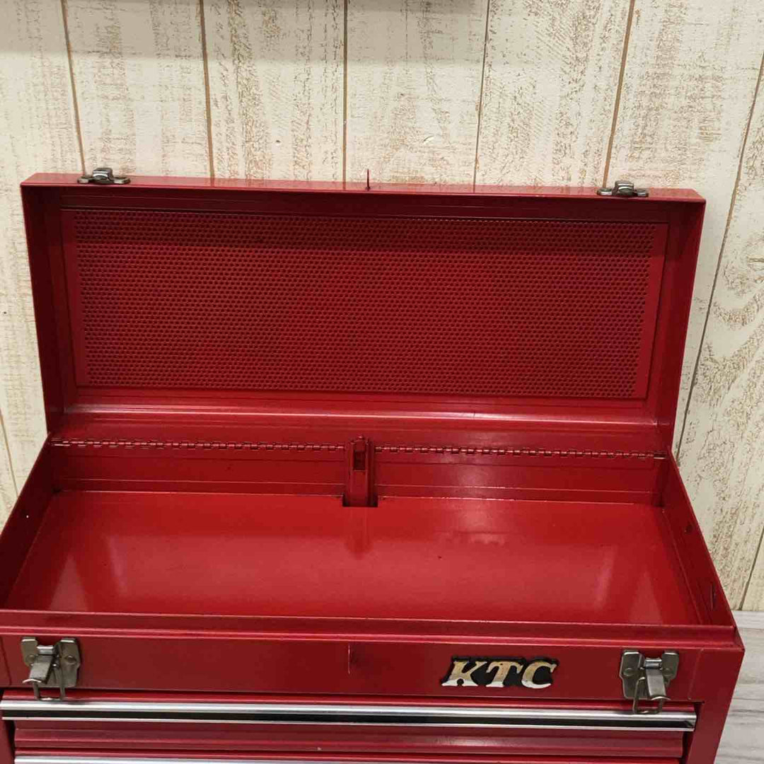 ▲KTC(京都機械工具)3段3引き出しチェスト ソリッドレッド色 SKX0213【柏店】