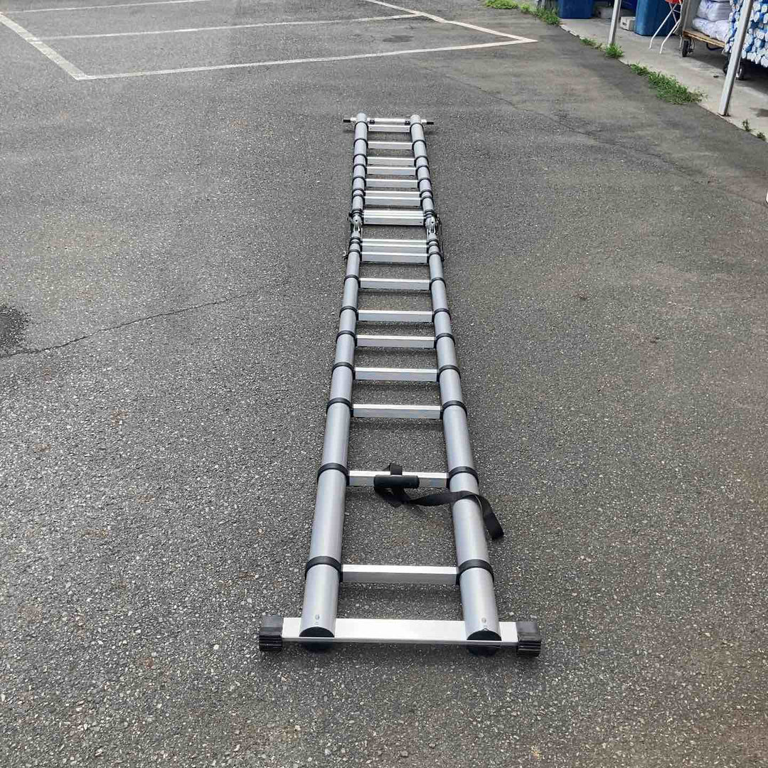 【中古品】◇HILL STONE ヒルストーン 伸縮はしご兼脚立 約8M 10段【八潮店】