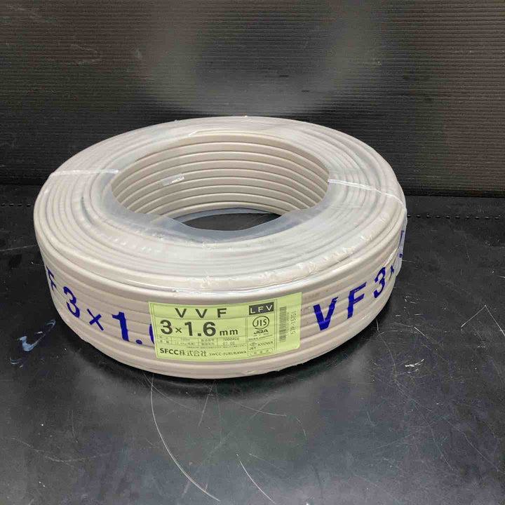 【未使用品(店頭展示品)】SFCC　VVFケーブル　1.6-3c 製造：令和7年08月製造【川越店】