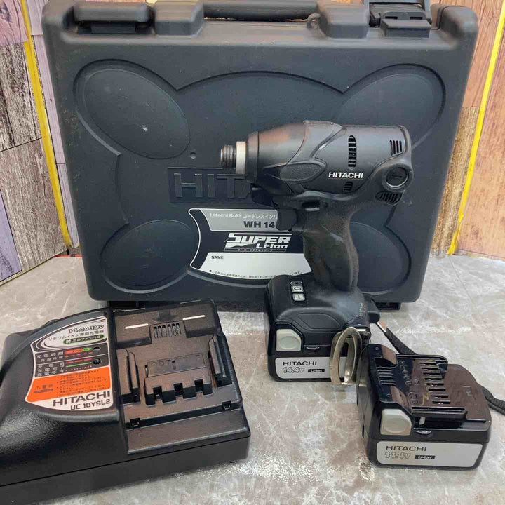 ◇ハイコーキ(HIKOKI ※旧:日立工機) コードレスインパクトドライバ ストロングブラック WH14DSL(2SLCK)(B)【八潮店】