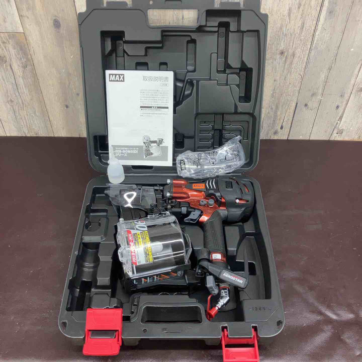 【未使用(店頭展示品)】 マックス(MAX) 高圧エア釘打ち機 HN-90N6(D)-R 【東大和店】