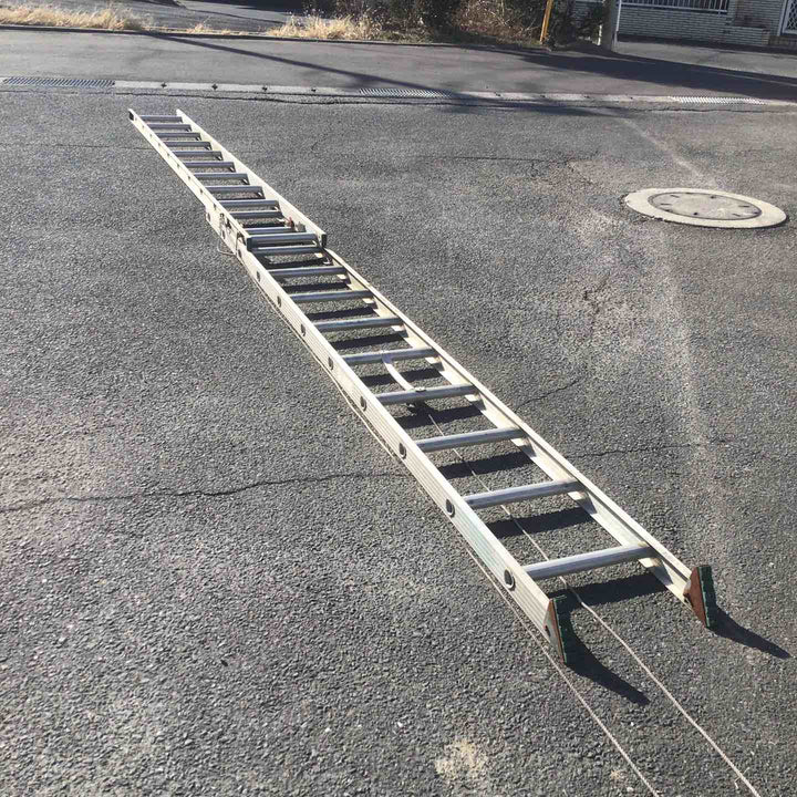 【現状品 / 店頭受取り限定】 メーカー・型式不明 2連はしご 【鴻巣店】