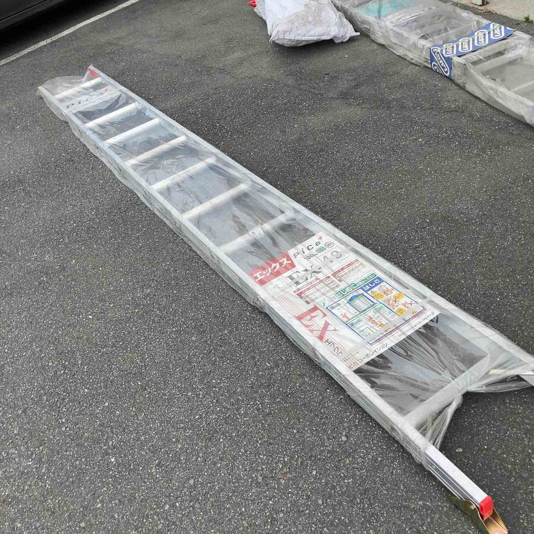 【店頭受取り限定】◇ピカコーポレイション 1連はしご 1EX-40  軽量 アルミ 梯子【八潮店】