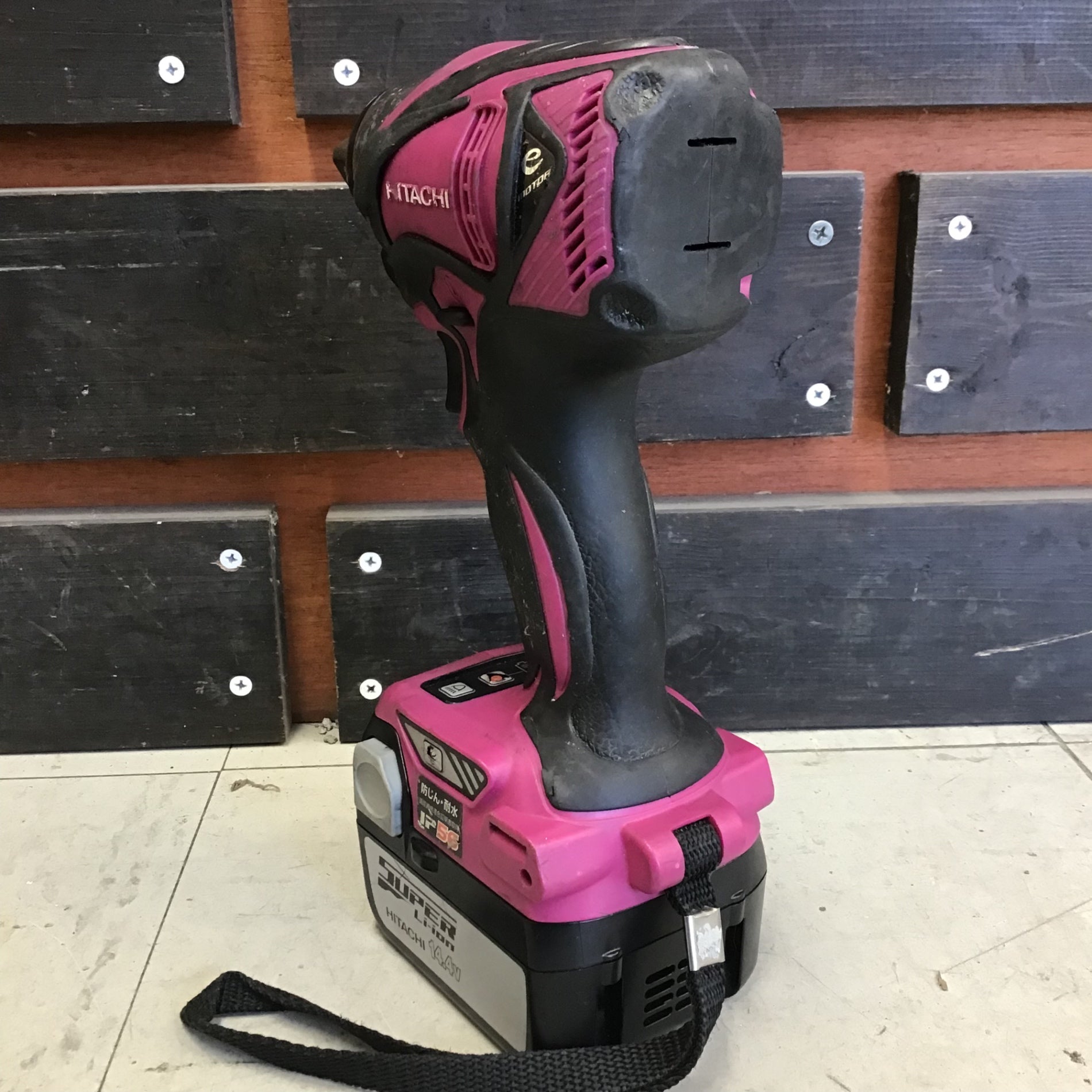 €€日立工機 コードレスインパクトレンチ WR14DBAL2 レッド 日立工機 HiKOKI ハイコーキ 14.4V対応 12.7mm コードレスインパクト
