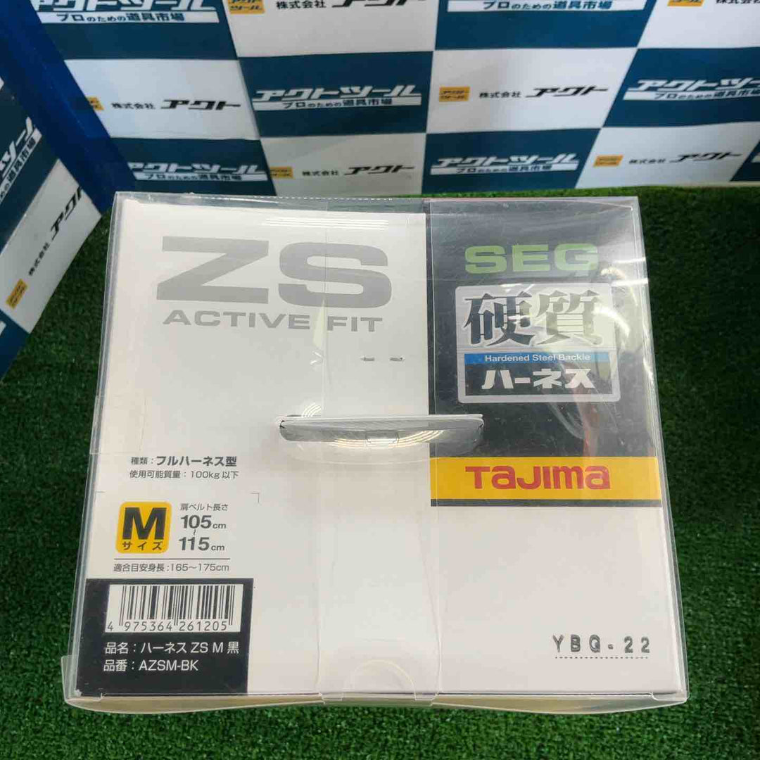 □タジマ(Tajima) ハーネスZS 黒 Mサイズ AZSM-BK【草加店】