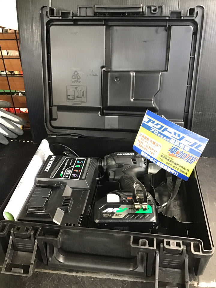 ☆ハイコーキ(HIKOKI ※旧:日立工機) コードレスインパクトドライバー WH18DC(XCB) バッテリー1個【草加店】