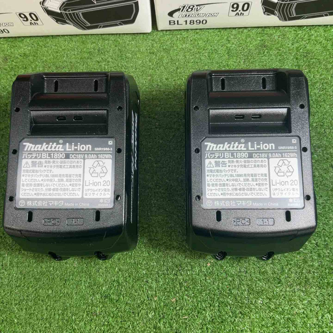 【未使用品】 マキタ(makita) リチウムイオンバッテリー 18V/9.0Ah BL1890 2個セット 【藤沢店】