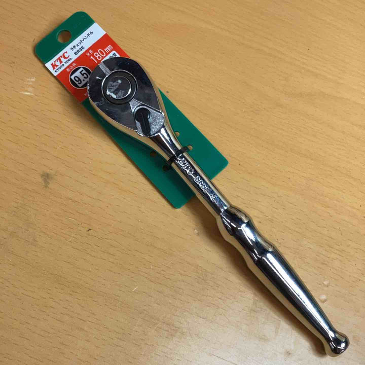 KTC(ケーテーシー) フレックス ラチェットハンドル 9.5mm (3/8インチ) BR3F-H ソケット ボルト 締め 緩め ハンドル 【越谷店】
