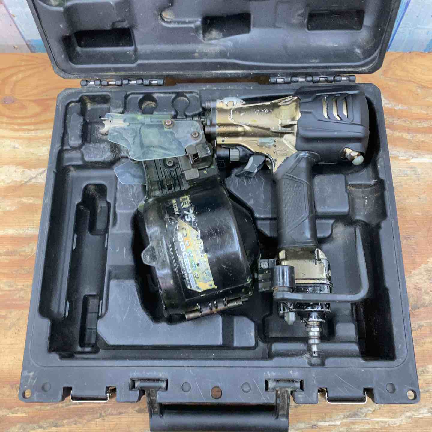 ☆ハイコーキ(HIKOKI ※旧:日立工機) 高圧エア釘打ち機 NV75HR2(S)【柏
