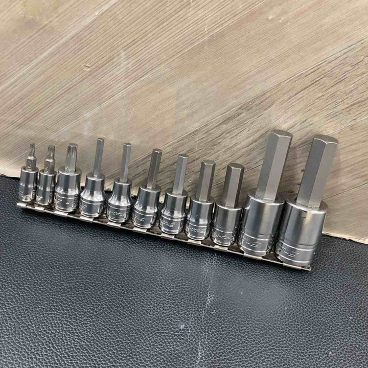 スナップオン/Snap-on ヘックスソケット SA18E、16、FA12、10、8、7、6、5、FTX40T、TTX25E、15 11点【八潮店】