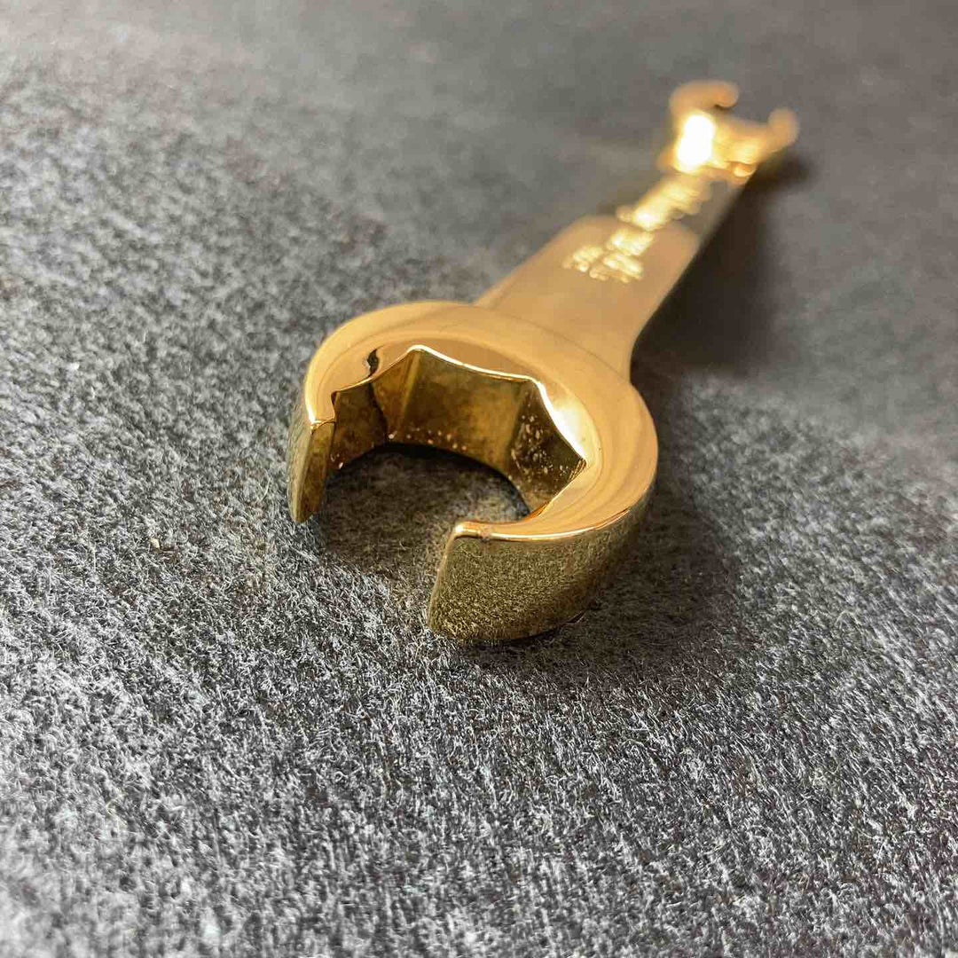 【中古美品】 マックツール(MACTOOLS) 24ｋフレアナットレンチ 3本セット 60周年記念 1998年 GOLD 未使用長期保管品 【東大和店】