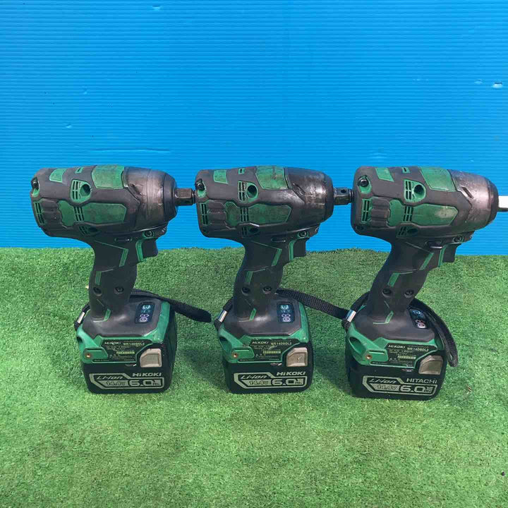 ▼ハイコーキ 日立工機 コードレスインパクトレンチ WR14DBDL2 3個セット 14.4V【岩槻店】