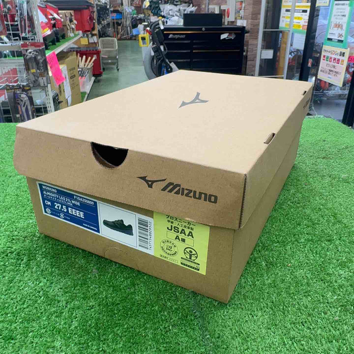 【未使用・サイズ27.5cm】 ミズノ 安全靴 ワークシューズ オールマイティLSⅡ21L WIDE F1GA250809 27.5cm ブラック×シルバー 【桶川店】