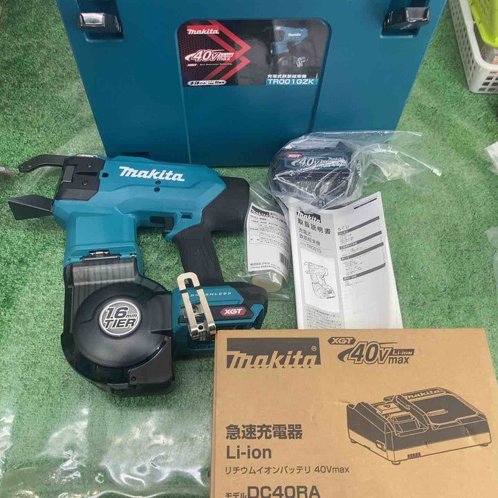 【未使用品】★バッテリー充電器付き★マキタ(makita) コードレス鉄筋結束機 リバータイア TR001GZK【町田店】