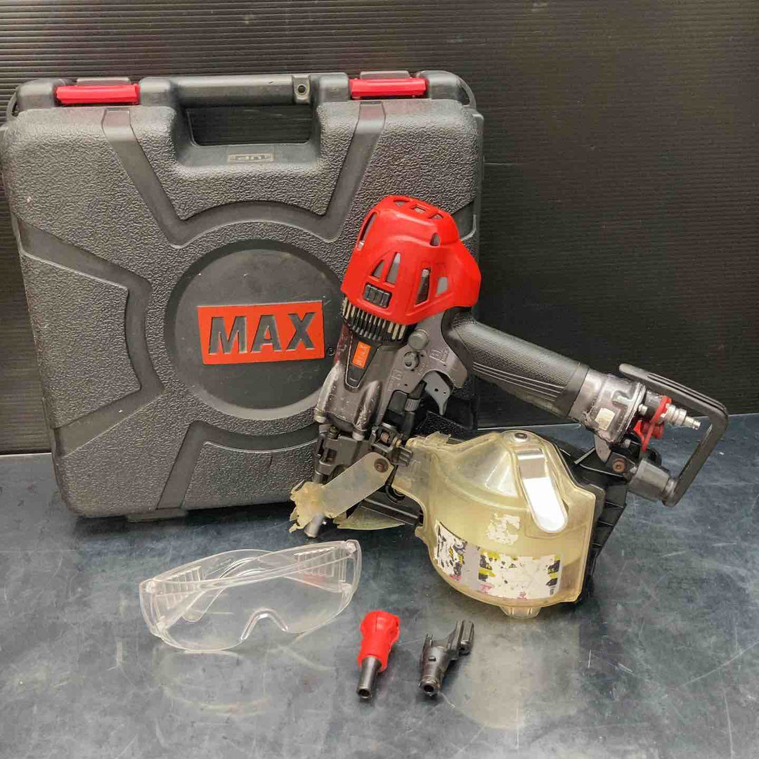 マックス(MAX) 高圧エア釘打ち機 HN-65FW1(アタッチメントV付)【川越店】