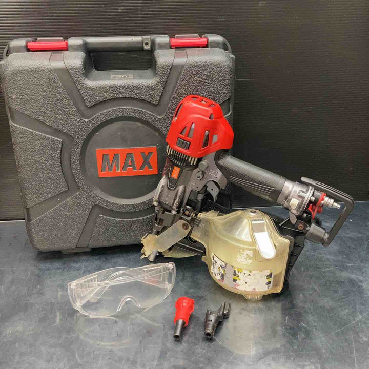 マックス(MAX) 高圧エア釘打ち機 HN-65FW1(アタッチメントV付)【川越店】