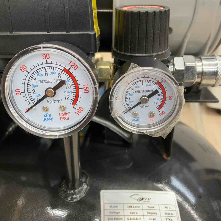 【店頭受取り限定】DUTY JAPAN エアーコンプレッサー ZWB-0.075/7 オイルレス 40L 100V 常圧【川越店】