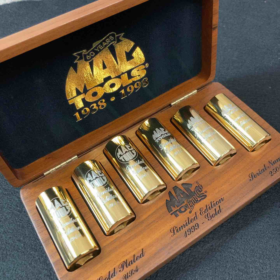 【中古美品】 マックツール(MACTOOLS) 24ｋソケットセット 60周年記念 1999年 GOLD 未使用長期保管品 【東大和店】