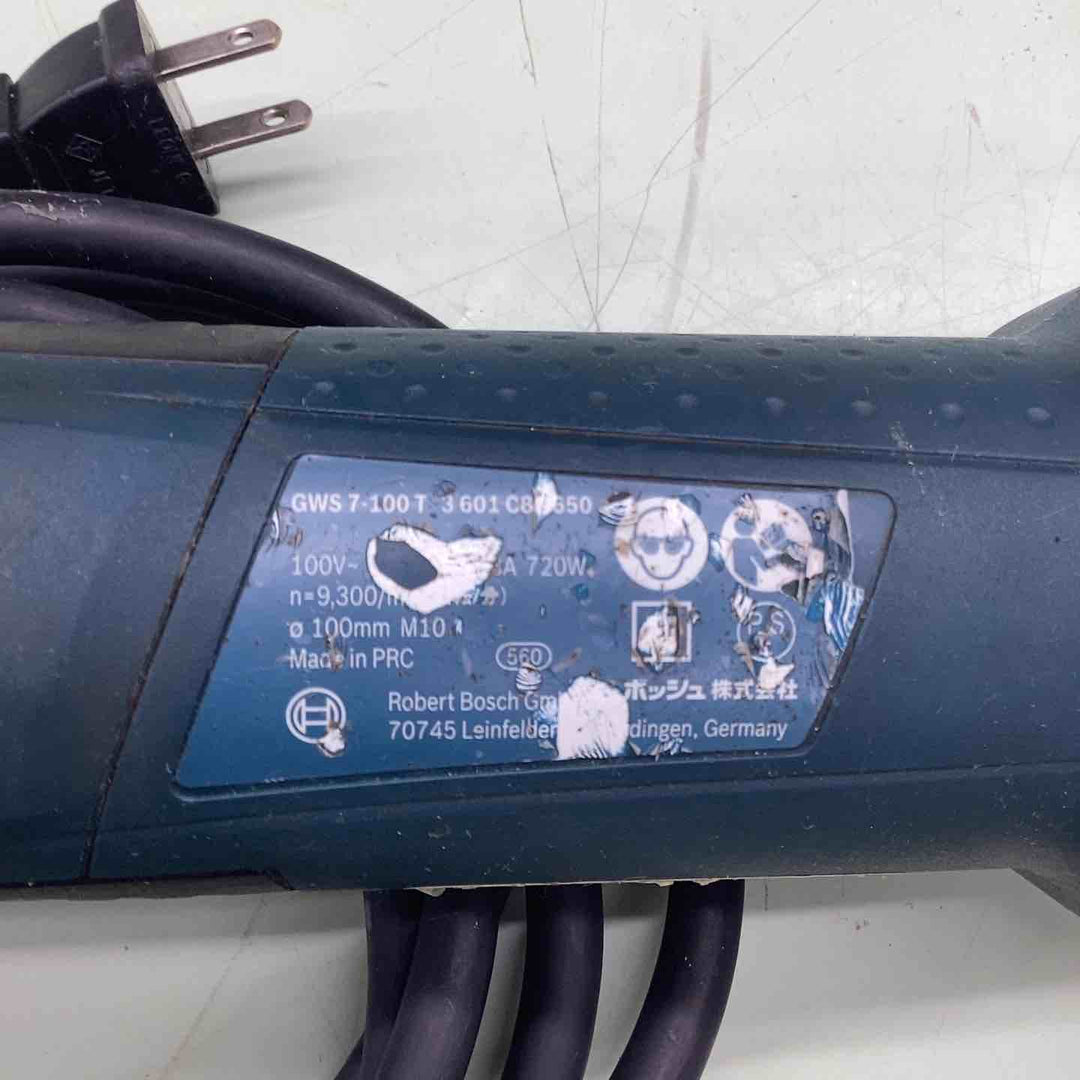 〇BOSCH ディスクグラインダー GWS7-100T【越谷店】