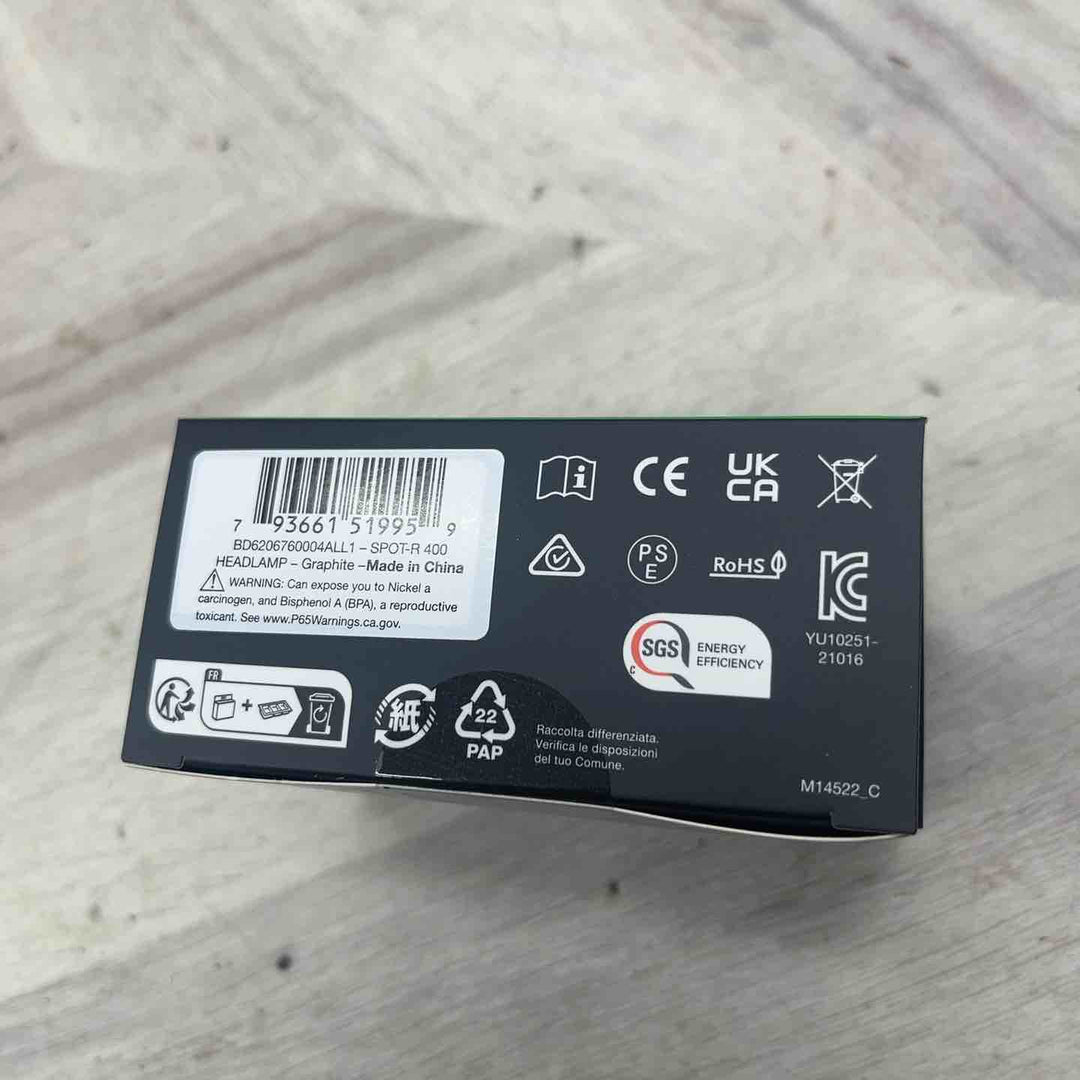 Black Diamond スポット400-R グラファイト コンパクト 充電式 【越谷店】