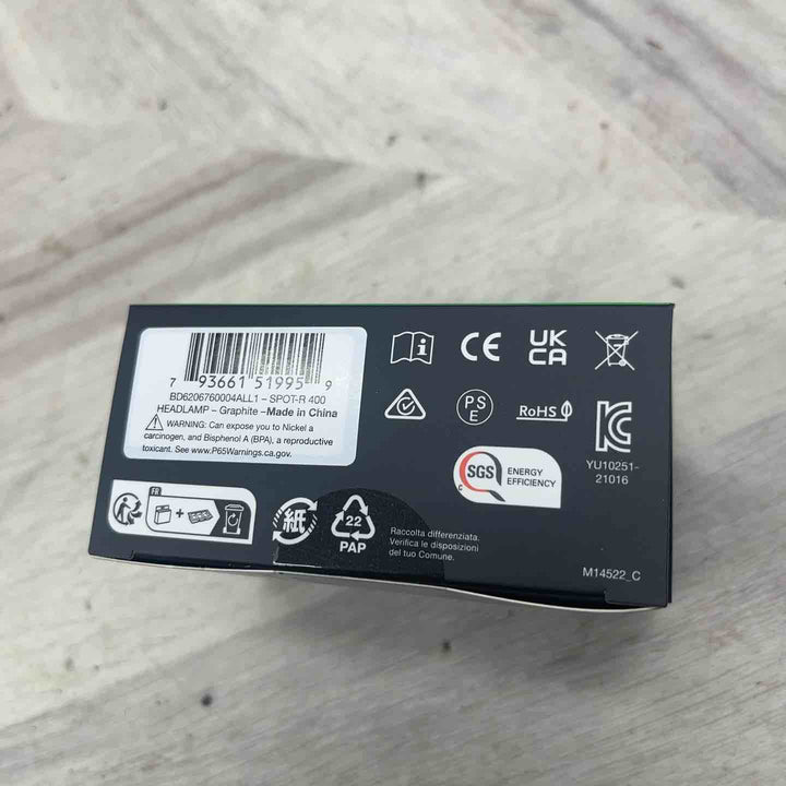 Black Diamond スポット400-R グラファイト コンパクト 充電式 【越谷店】