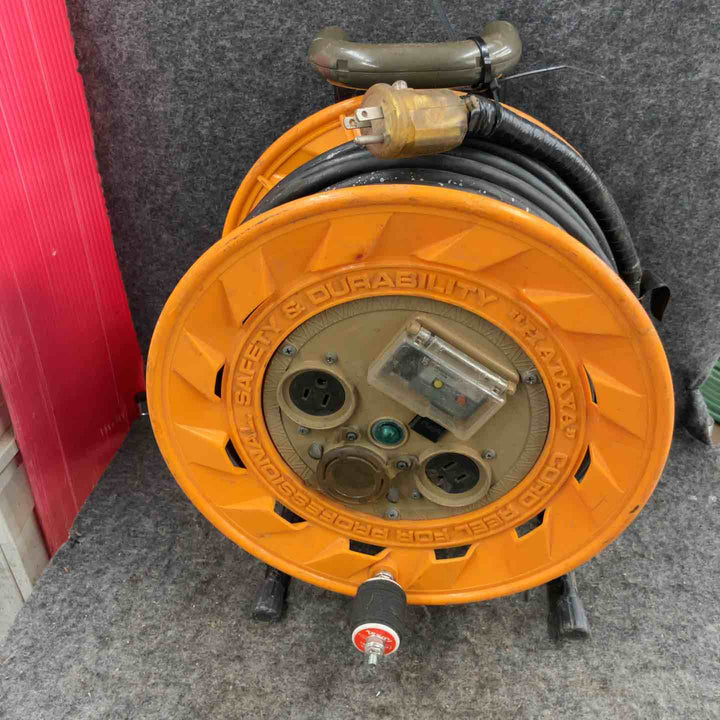 【現状品】◇ハタヤ(HATAYA) 漏電遮断器付コードリール BR-301KX 電工ドラム 30m【鴻巣店】