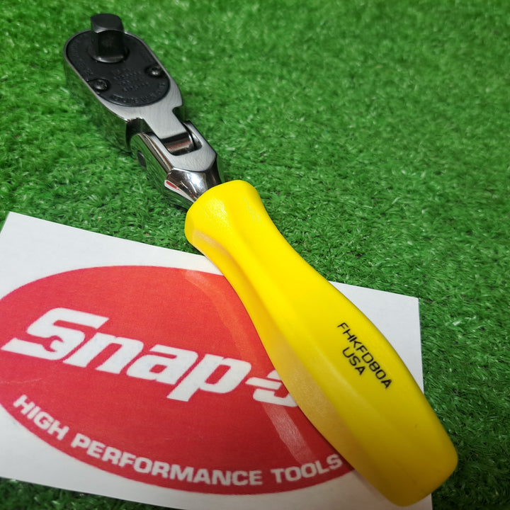 【美品】▲スナップオン(Snap-on) 3/8 ラチェット FHKFD80A (黄色)【岩槻店】