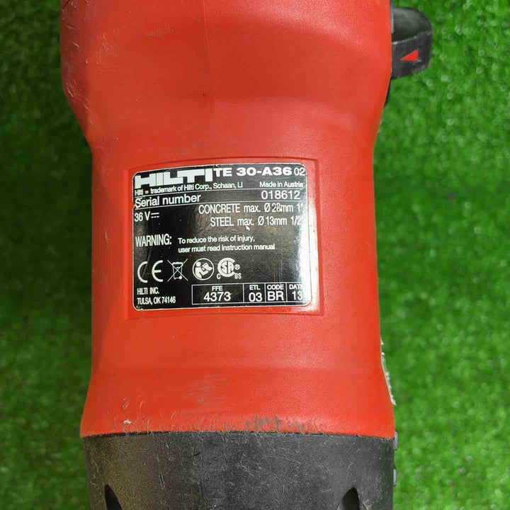【中古品】 ヒルティ(Hilti) コードレスハンマドリル TE30-A36(本体のみ) 【藤沢店】