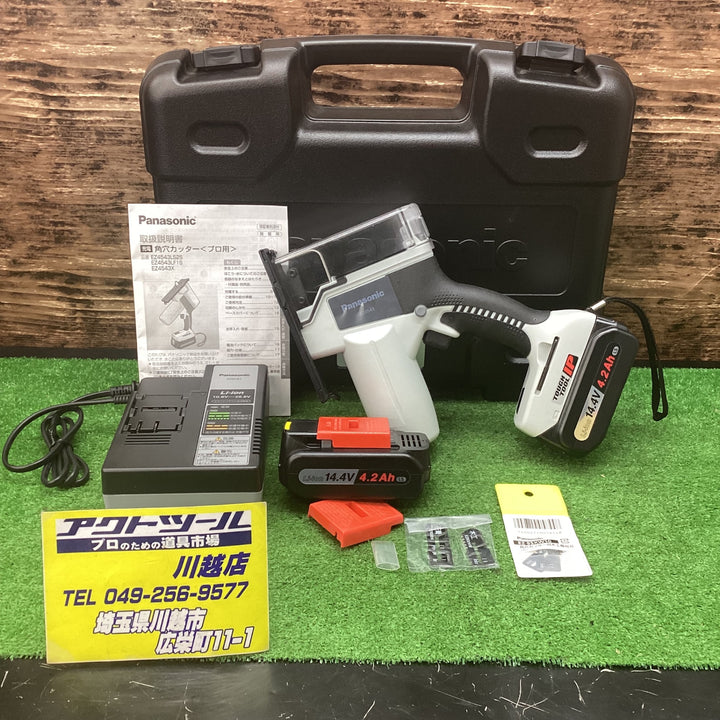 18go【未使用品(店頭展示品)】 パナソニック Panasonic 14.4Vセット コードレス角穴カッター EZ4543LS2S-B 【川越店】