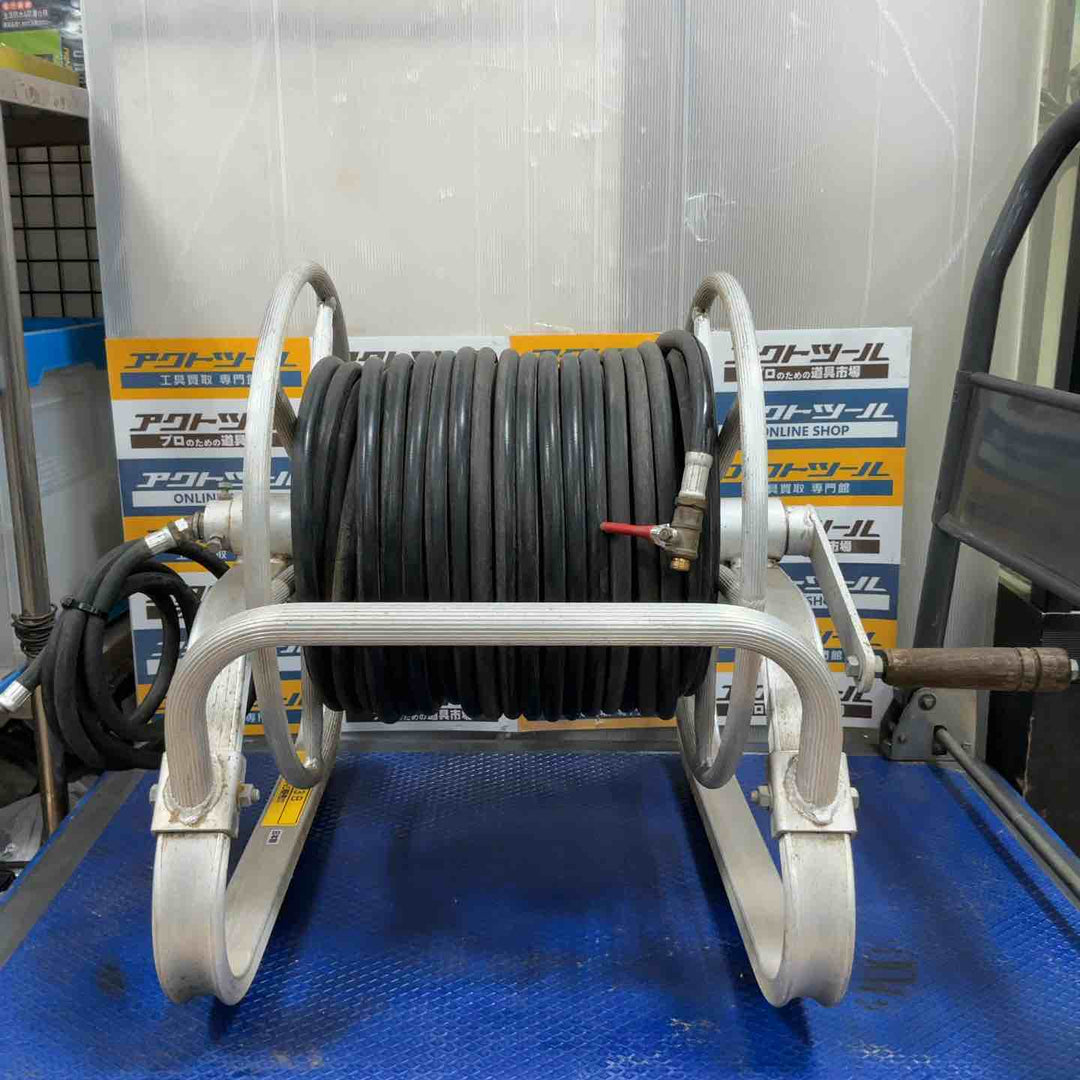 【店頭受取り限定】昭和ブリッジ ホースリール MA-3B ホース付き 長さ・メーカー不明 噴霧器【草加店】