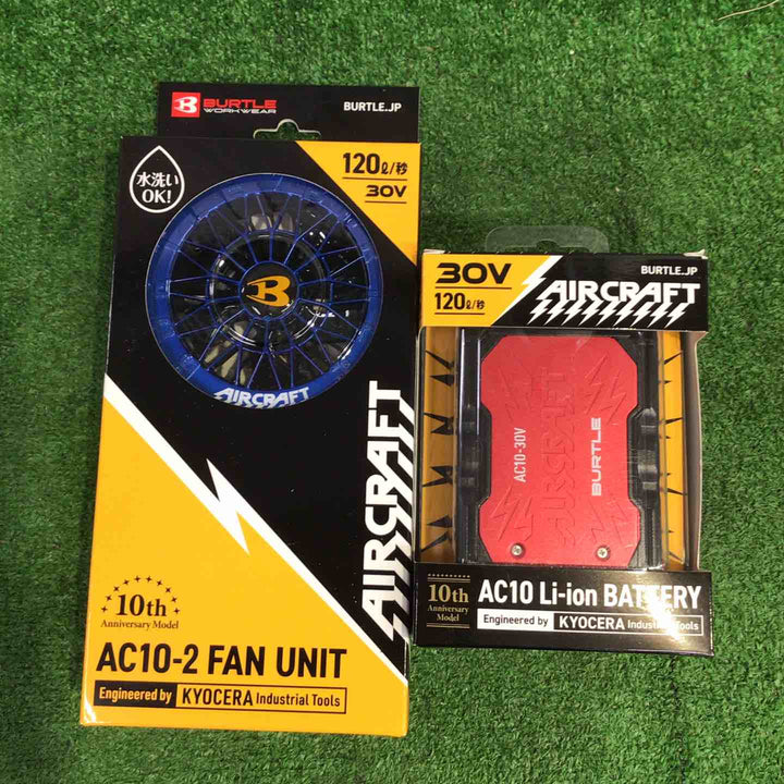 ◇BURTLE バートル エアークラフト2026年モデル 30Vリチウムイオンバッテリー メタリックレッド AC10 96 F【町田店】