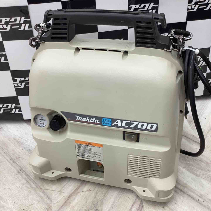 マキタ(makita) エアコンプレッサー AC700 製造業 工業ドリル ハンマー 釘打ち機 DIY エアブラシ スプレーガン 【越谷店】
