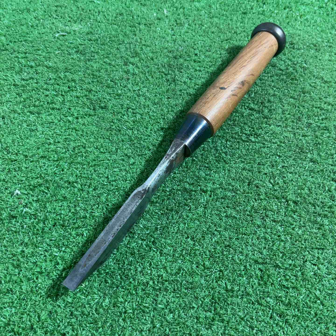 清忠作 向待鑿 叩き鑿 全長約250mm 刃幅約7mm 【川口店】
