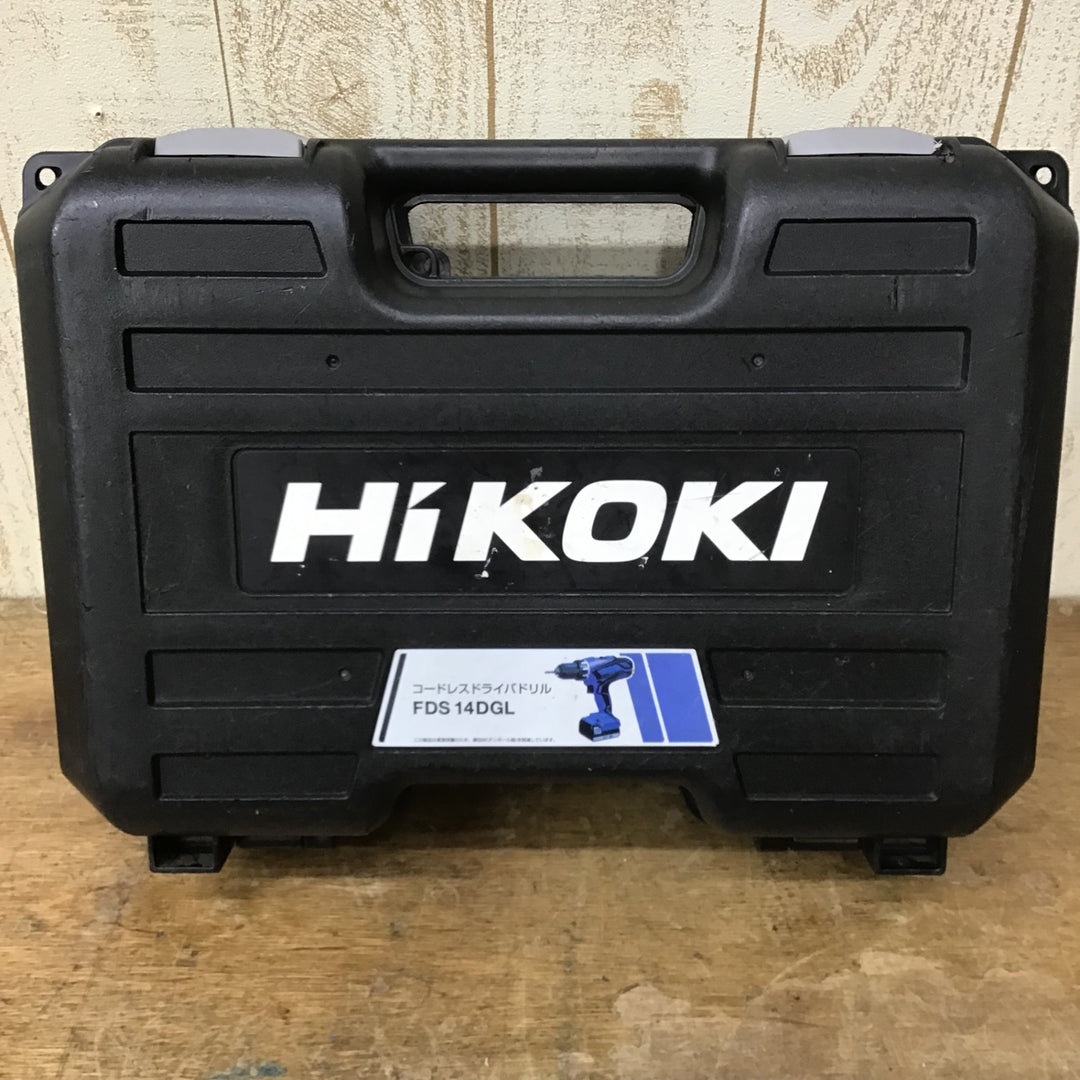 〇ハイコーキ(HIKOKI ※旧:日立工機)  コードレスドリルドライバ FDS14DGL(2LEGK)【柏店】